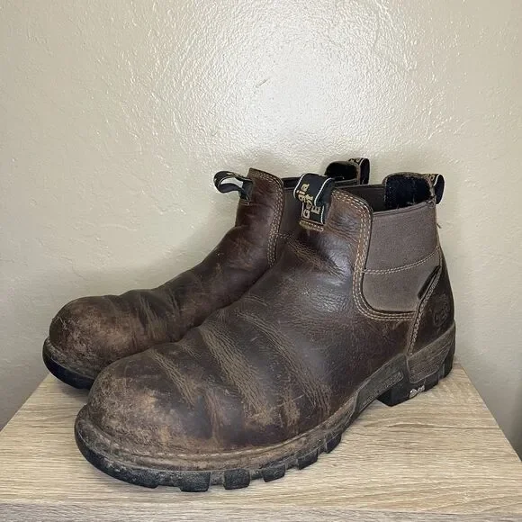 Georgia Boot Eagle One Waterproof Chelsea Work Boot GB00315 Size 12 Mens 4”